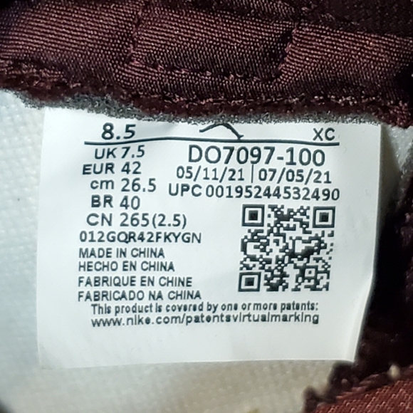 Nike Air Jordan 1 High Retro OG High x A Ma Maniere Sail Size 8.5 DO7097-100 - Picture 12 of 12